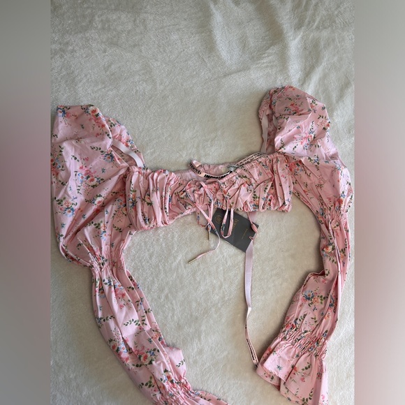 NWT House of CB Henrietta Shirred Bralette Top - Picture 8 of 15